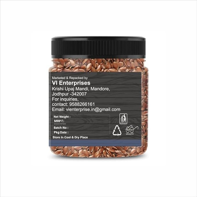VI Prime Flax Seeds 100g | Raw & Natural | Rich in Omega-3, Protein & Fiber | Pesticide-Free | Boosts Immunity, Heart Health & Digestion - Image 3