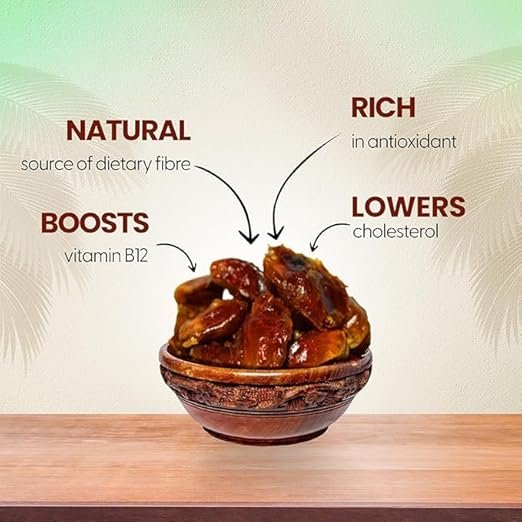 VI Prime Premium Seedless Dates | Natural Dry Fruit Rich in Fiber & Iron | Healthy Snacks for Energy | No Added Sugar, Vegan Superfood | - Image 4