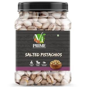 VI Prime Premium Pista | Raw Pistachio Nuts | Naturally Salted Healthy Dry Fruit | Crunchy Snack Rich in Protein, Fiber, Antioxidants | for Gifting, Baking, Snacking | 100 Grams Jar