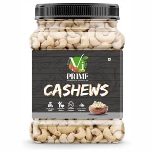 VI Prime Whole Cashews | Raw Kaju | Unsalted Unroasted Healthy Dry Fruits | Protein Rich Creamy Nuts for Cooking, Snacking, Baking | 100 Grams Jar
