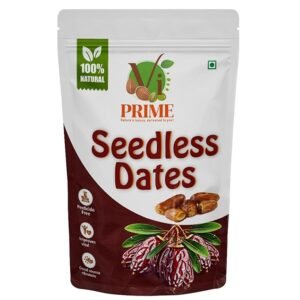 VI Prime Premium Seedless Dates | Natural Dry Fruit Rich in Fiber & Iron | Healthy Snacks for Energy | No Added Sugar, Vegan Superfood |